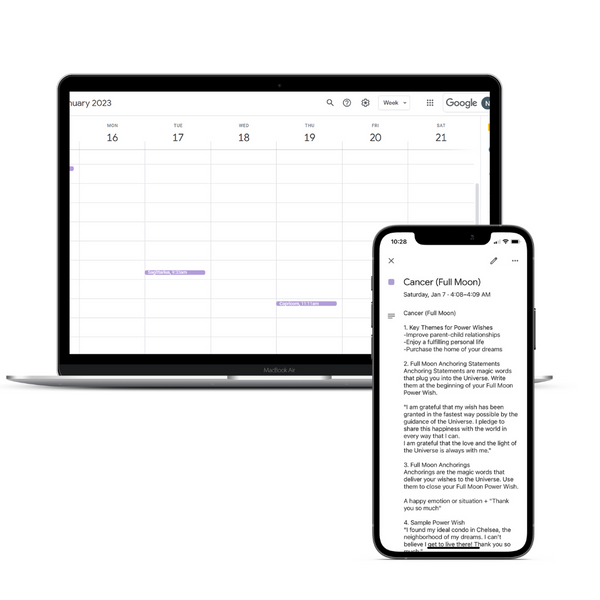 Keiko’s Power Wish Moon Calendar 2023